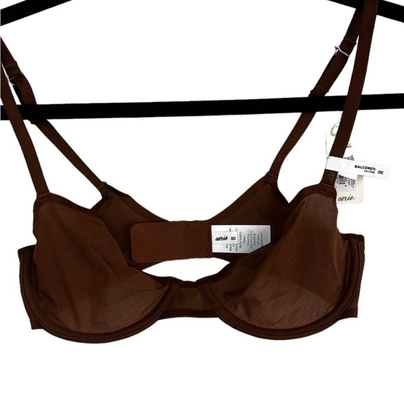 Aerie SMOOTHEZ unlined microfiber Full coverage bra dark maple brown 38DD NWT… - Picture 1 of 3